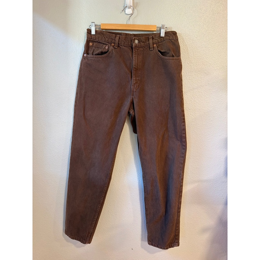 Levi's 550 Jeans Mens 34x30 Vintage 1995 Brown Relaxed Tapered Leg USA Made